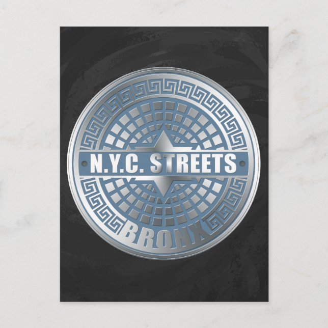 Manhole Covers Bronx Postcard (Front)