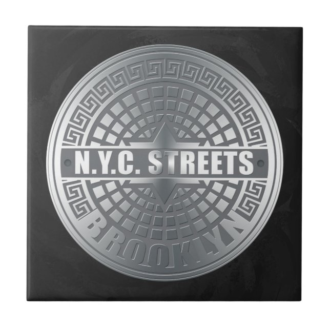 Manhole Covers Brooklyn Ceramic Tile (Front)