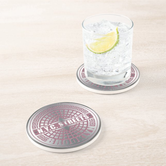 Manhole Covers Brooklyn Coaster (Side)