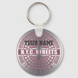 Manhole Covers Brooklyn Key Ring