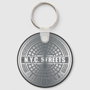 Manhole Covers Brooklyn Key Ring