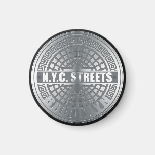 Manhole Covers Brooklyn Magnet