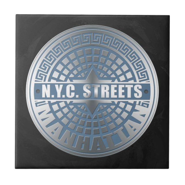 Manhole Covers Manhattan Ceramic Tile (Front)