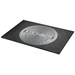Manhole Covers Manhattan Cutting Board