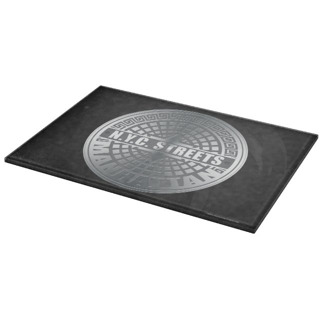 Manhole Covers Manhattan Cutting Board (Corner)