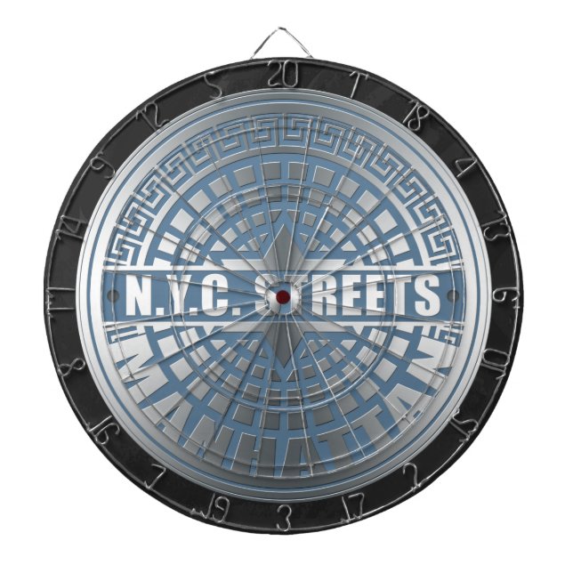 Manhole Covers Manhattan Dartboard (Front)
