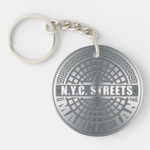 Manhole Covers Manhattan Key Ring