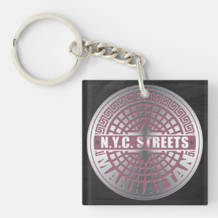 Manhole Covers Manhattan Key Ring