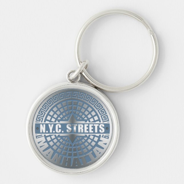 Manhole Covers Manhattan Key Ring (Front)