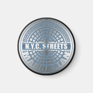 Manhole Covers Manhattan Magnet