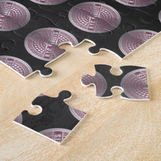 Manhole Covers NYC Jigsaw Puzzle (Side)