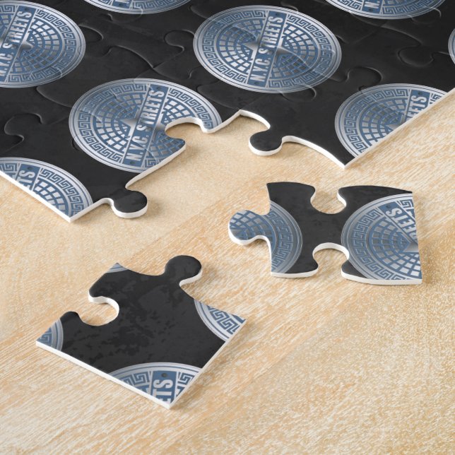 Manhole Covers NYC Jigsaw Puzzle (Side)