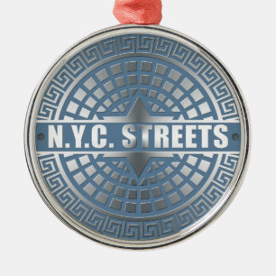 Manhole Covers NYC Metal Tree Decoration