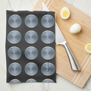 Manhole Covers NYC Tea Towel
