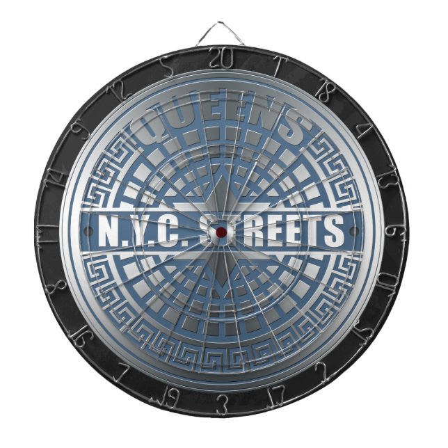 Manhole Covers Queens Dartboard (Front)