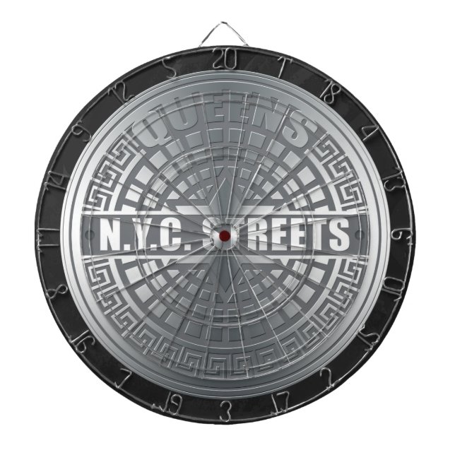 Manhole Covers Queens Dartboard (Front)