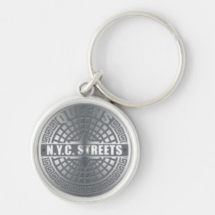 Manhole Covers Queens Key Ring