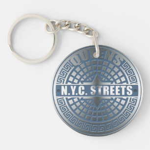Manhole Covers Queens Key Ring