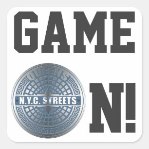 Manhole Covers Queens Square Sticker