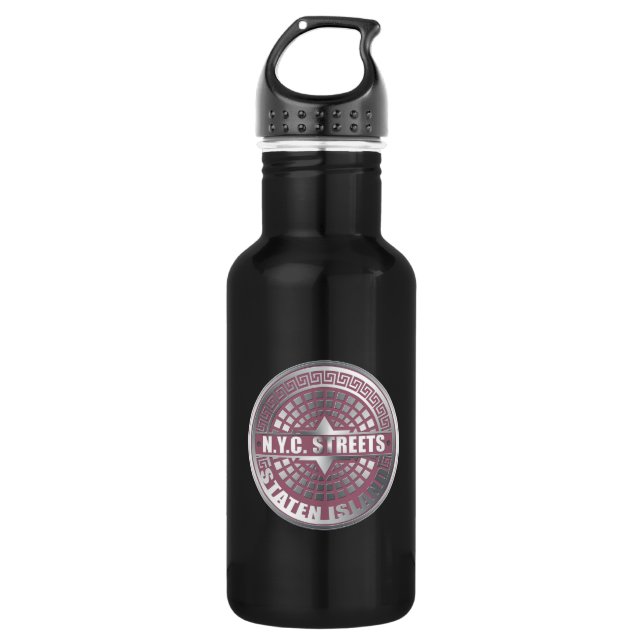 Manhole Covers Staten Island 532 Ml Water Bottle (Front)