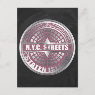 Manhole Covers Staten Island Postcard