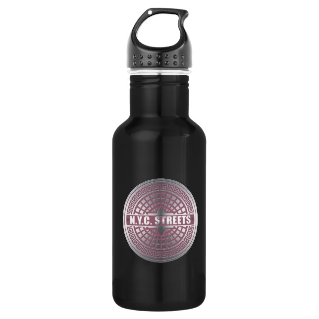 Manhole CoversNYC 532 Ml Water Bottle (Front)