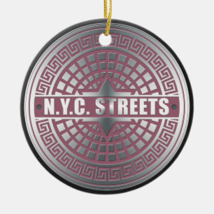 Manhole CoversNYC Ceramic Tree Decoration