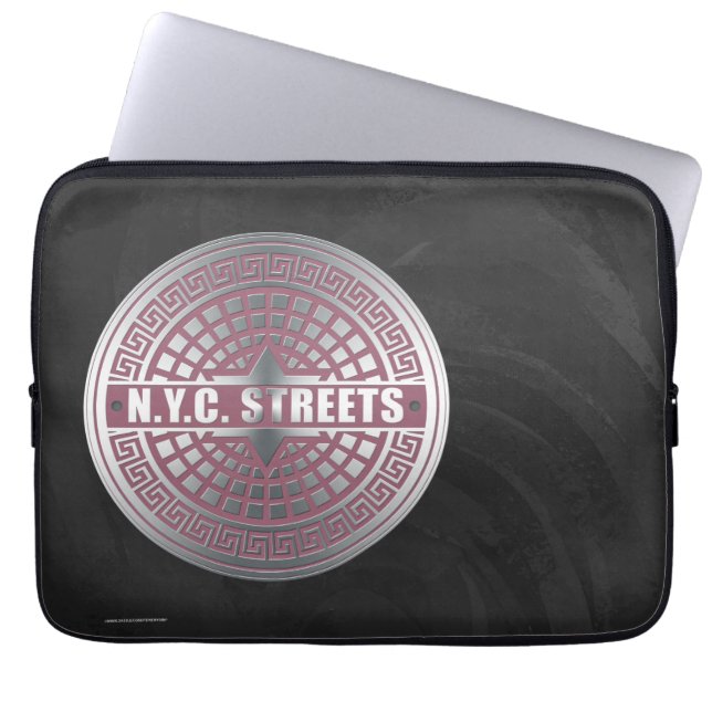 Manhole CoversNYC Laptop Sleeve (Front)