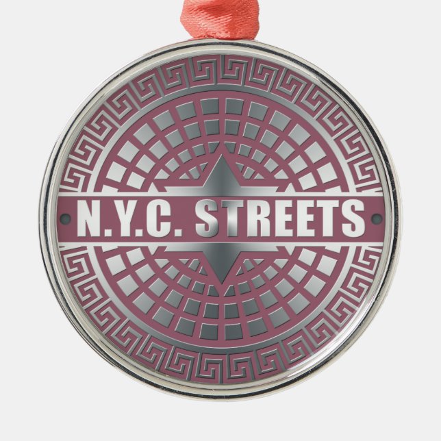 Manhole CoversNYC Metal Tree Decoration (Front)