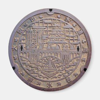 MANHOLE FOR DRAINAGE PLUG OF OSAKA CITY WATERWORKS MAGNET