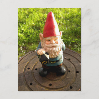 Manhole Gnome Postcard