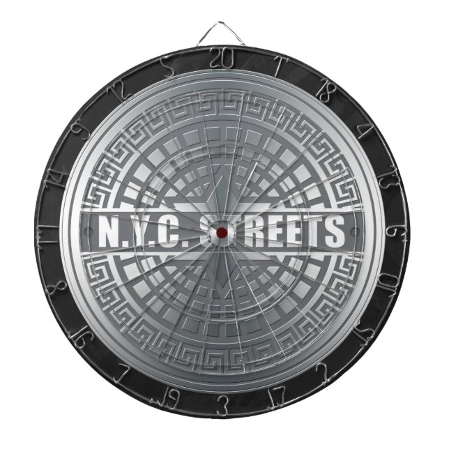 Manhole NYC Dartboard (Front)