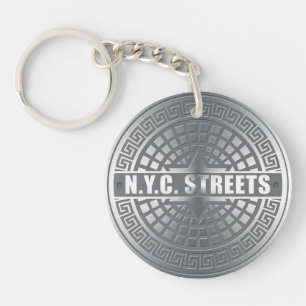 Manhole NYC Key Ring