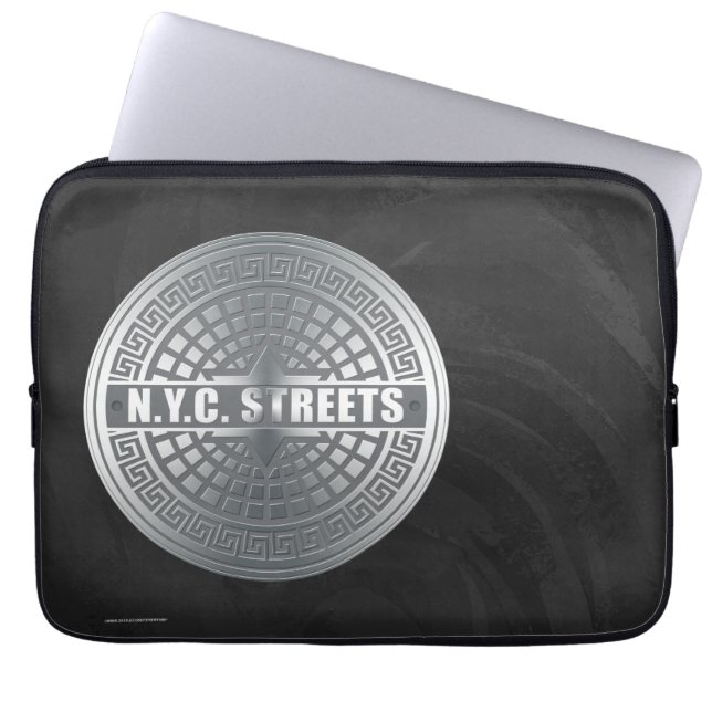 Manhole NYC Laptop Sleeve (Front)