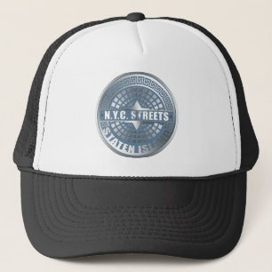 Manhole Staten Island Blue Trucker Hat
