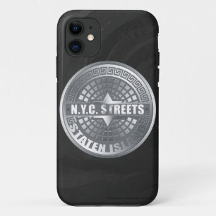 Manhole Staten Island Grey iPhone 11 Case