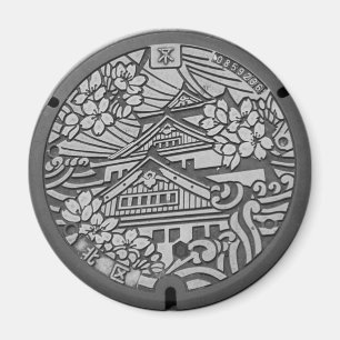 Manholes in Kita Ward, Osaka City, Osaka Prefectur Magnet
