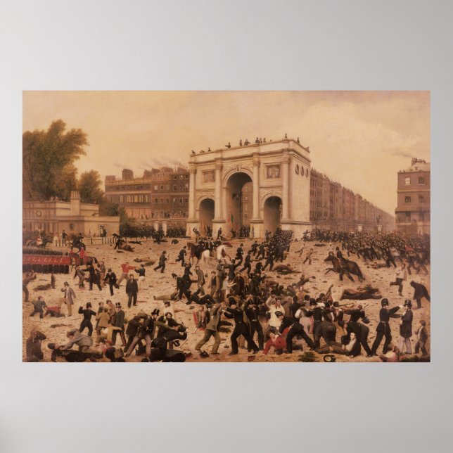 Manhood Suffrage Riots in Hyde Park, 1866 Poster (Front)