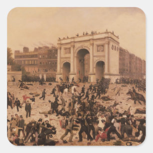Manhood Suffrage Riots in Hyde Park, 1866 Square Sticker
