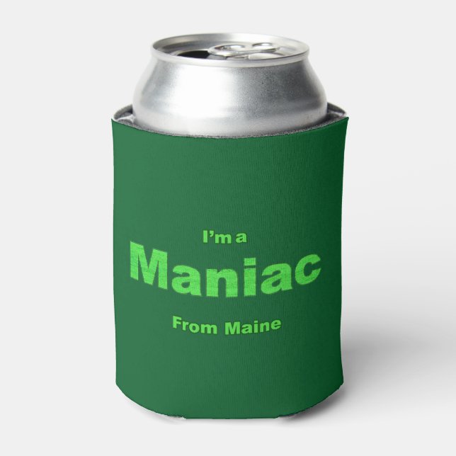 Maniac from Maine Can Cooler (Can Front)