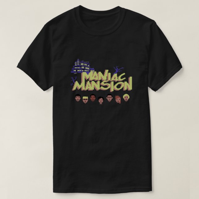 Maniac Mansion  T-Shirt (Design Front)