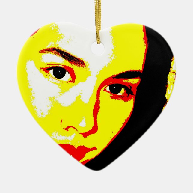 Manic Kin 5 Ceramic Ornament (Front)