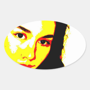 Manic Kin 5 Oval Sticker