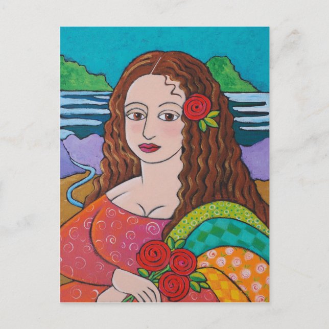 Manic Mona Postcard (Front)