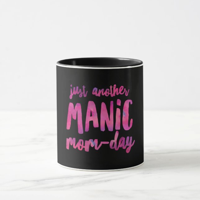 Manic Mum-Day Black 11 oz Combo Mug (Center)