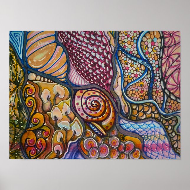 Manic Stained Glass Poster (Front)