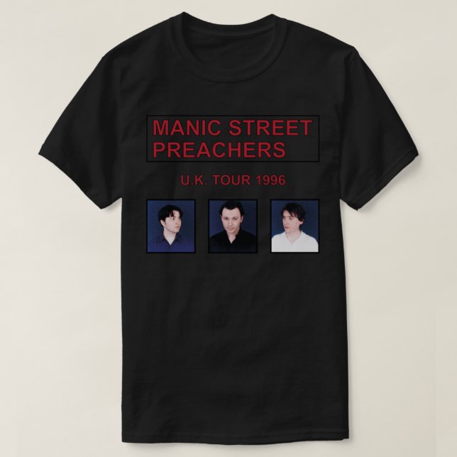Manic Street Preachers Uk 1996 T-Shirt (Design Front)