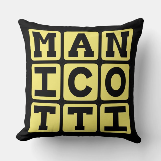Manicotti, Cheesy Pasta Dish Cushion (Front)