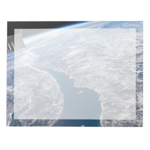 Manicouagan Crater And The St. Lawrence River Notepad