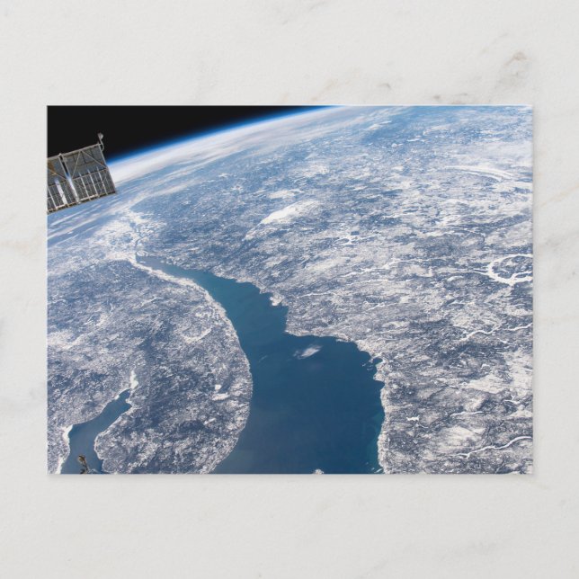 Manicouagan Crater And The St. Lawrence River Postcard (Front)